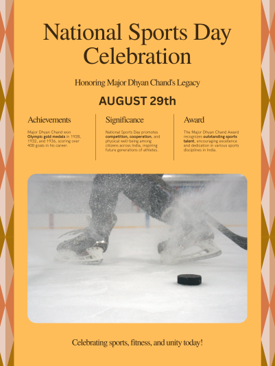 Poster - National Sports Day Celebration