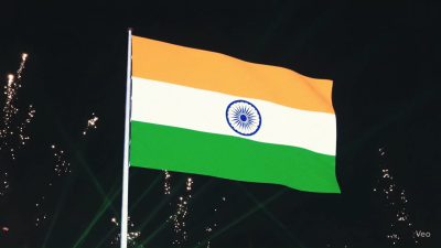 Independence Day march-past scenes in Daytime, Sunset, and Nighttime tribute - Made with Clipchamp