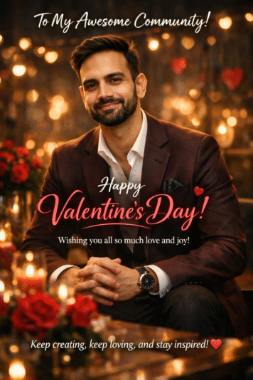 happy valentine day to all community