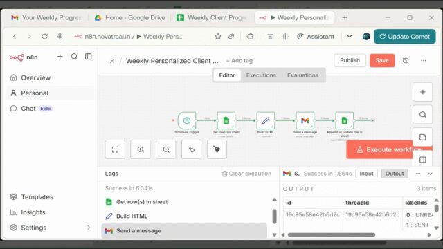 UpdatedWeeklyProgressReportAutomation