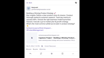 AI-Powered Blog to Mastodon Repurposer